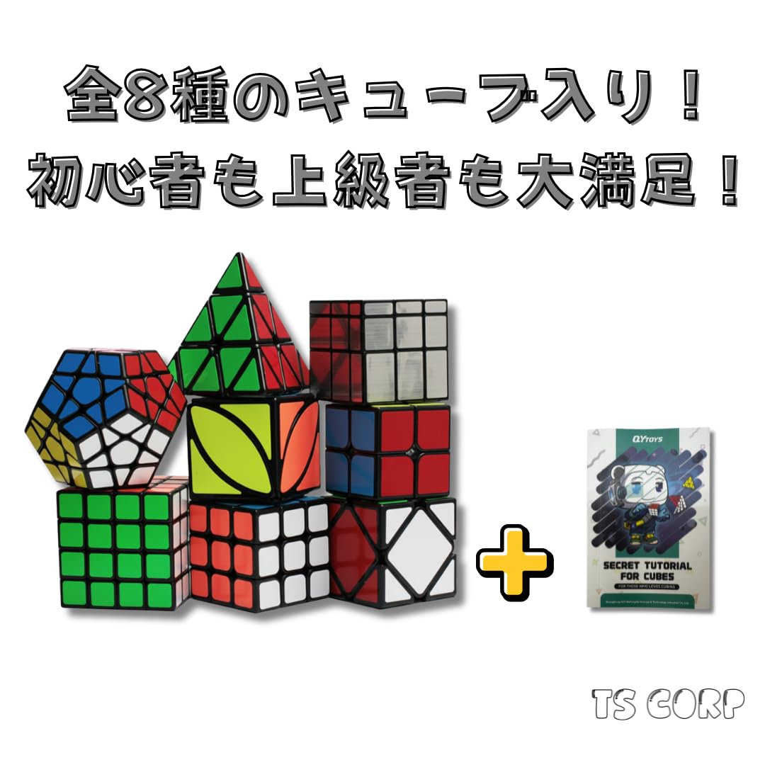 Amazon.co.jp: TS・CORP 8点セットルービックスキューブパズル専門教育