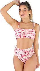 Biquini MVB Modas Top Faixa Hot Pants Cintura Alta