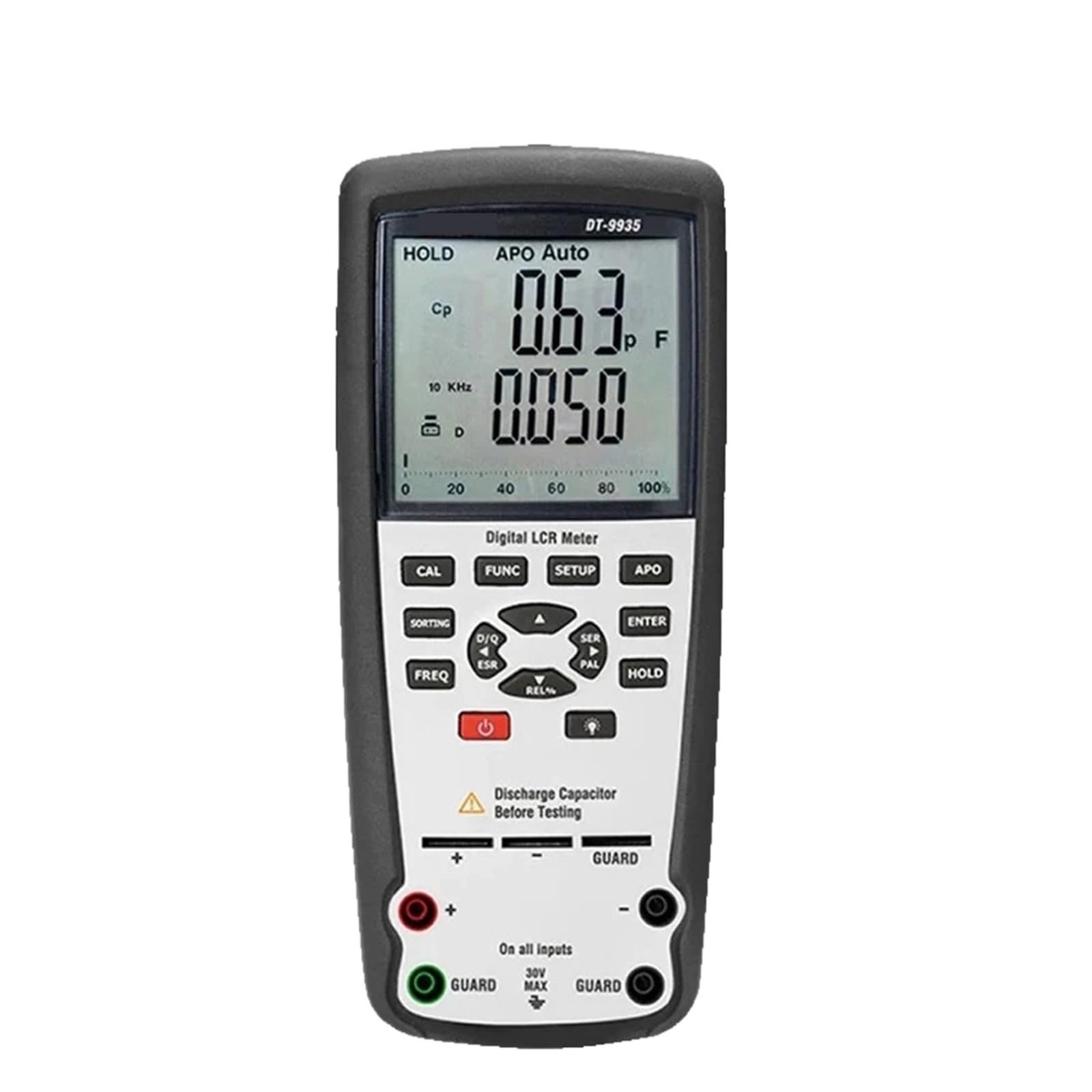 Elektroniczny tester obciążenia, DT-9935 Miernik LCR Multimetr Tester do pomiaru rezystancji pojemnościowej Indukcyjność Krokodylek Narzędzie pomiarowe