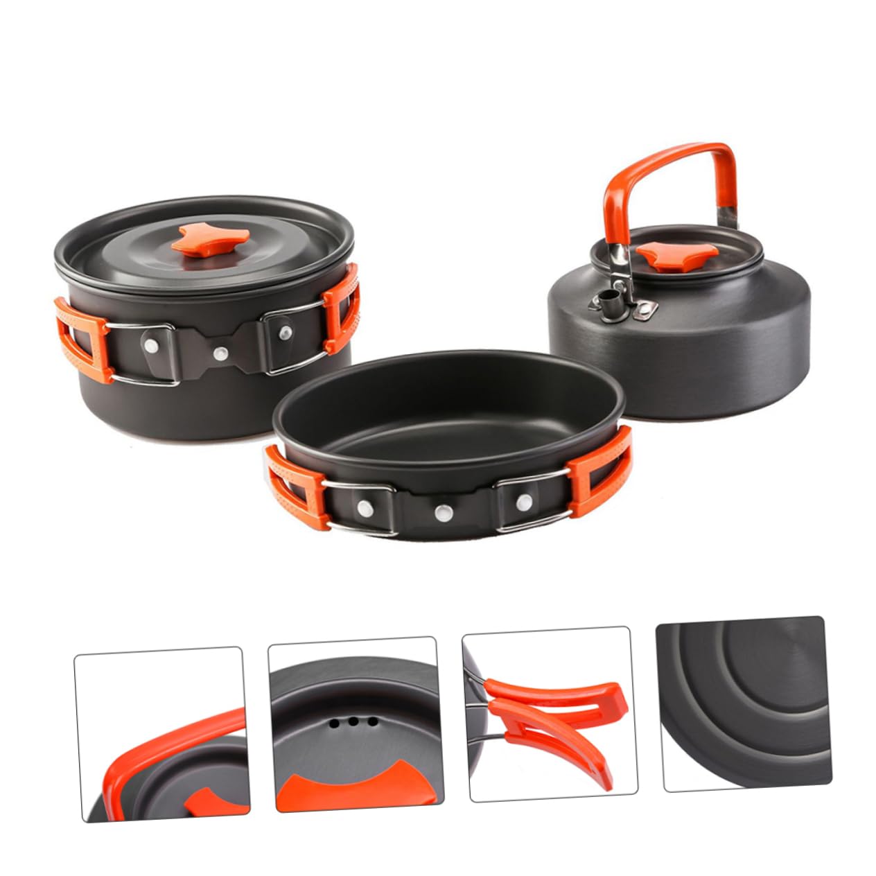 1juego Utensilios De Cocina para Camping Kit De Ollas De para Exteriores Senderismo y Actividades