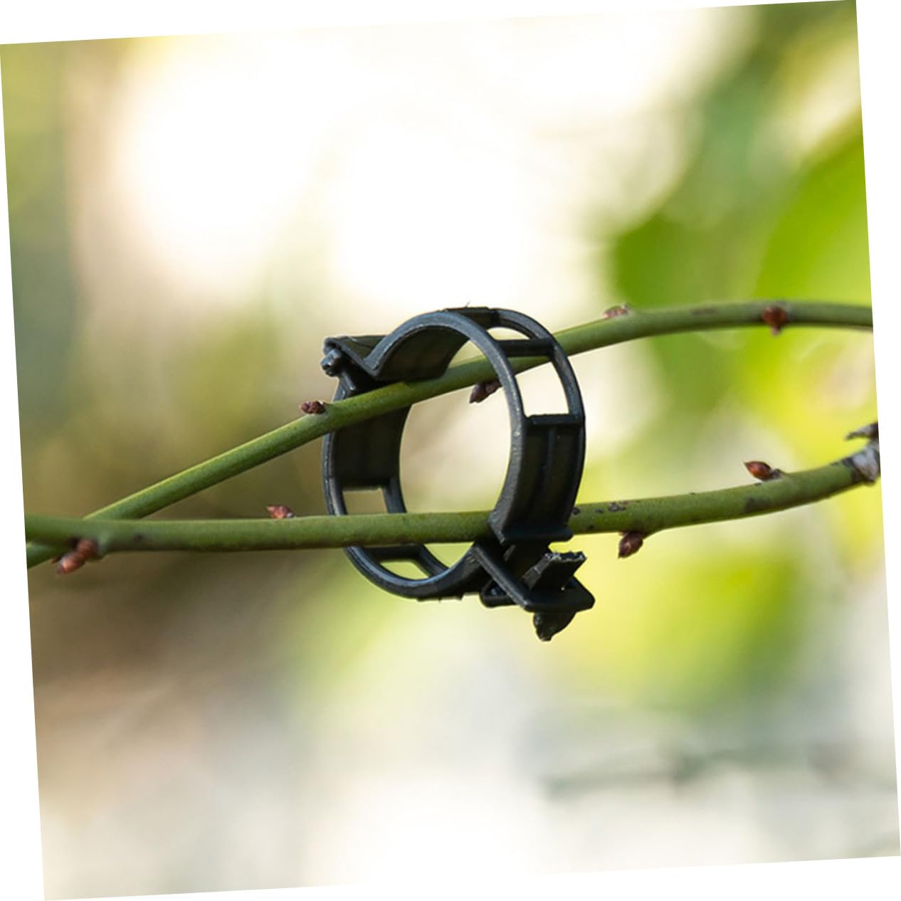 BESTonZON 400stücke Pflanzenclips Für Garten Schwarze Trellis-Clips Unterstützung Von Kletterpflanzen Tomaten Und Blumen Wiederverwendbar Robust Und Wetterfest
