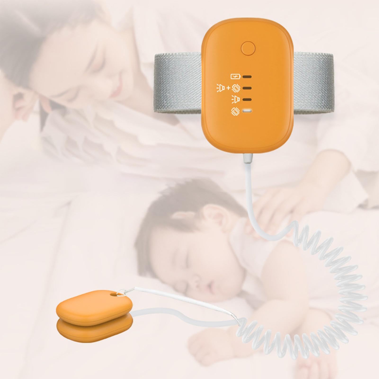 Alarme de mouillage du lit - Dispositif d'alerte de, unité de Chargement USB | Capteur à Haute sensibilité, Modes de Vibration sonore, Outil d'entraînement au Pot, Alarme pour Les,