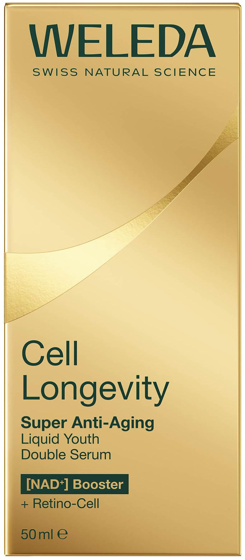 WELEDA Cell Longevity Super Anti-Aging Liquid Youth Double Serum - Gesichtspflege Serum mit [NAD⁺] Booster & [Retino-Cell] mindert die 10 Zeichen der Hautalterung (Naturkosmetik, vegan, 50ml)