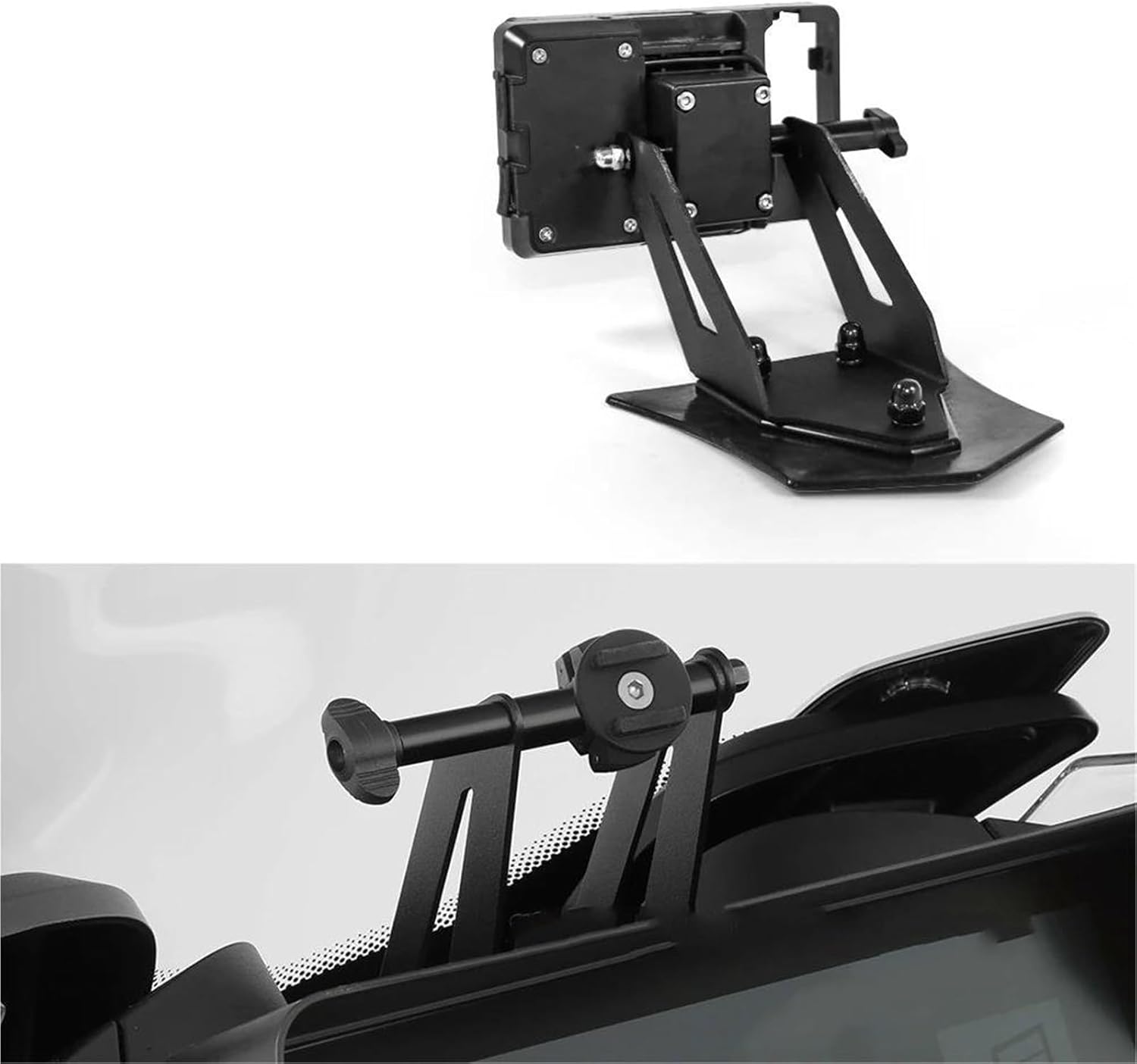 Moto Holder Navigation Bracket for R 1250 for RT for R1250RT 2021 2022 2023- Motorcycle 12mm Navigation Bracket GPS Mount Device Carrier Phone Adapt Holder(USB Version)