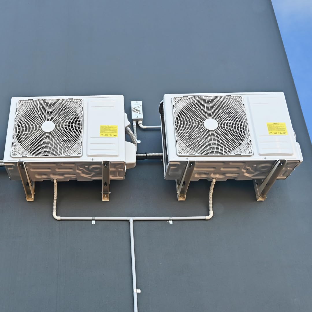 RODIGAS MS 257 800mm/550mm bis 140kg Universal Klimaanlage Wandkonsole für Split Klima Klimaanlage und Heizung Klimageräte Wandhalterung für Klimaanlage und Wärmepumpe