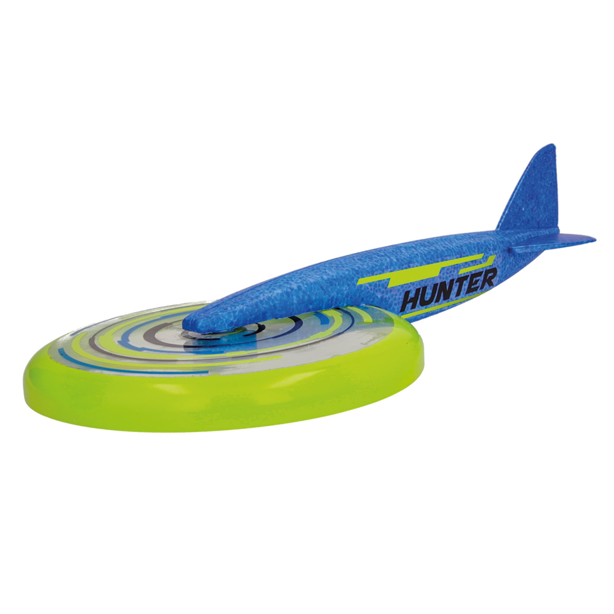 IMC ToysJet Disc Hunter - 9" Disc and Plane Glider Tail, Great Outdoor Play, Easy to Throw and Catch, for Kids 6 and Up - Green