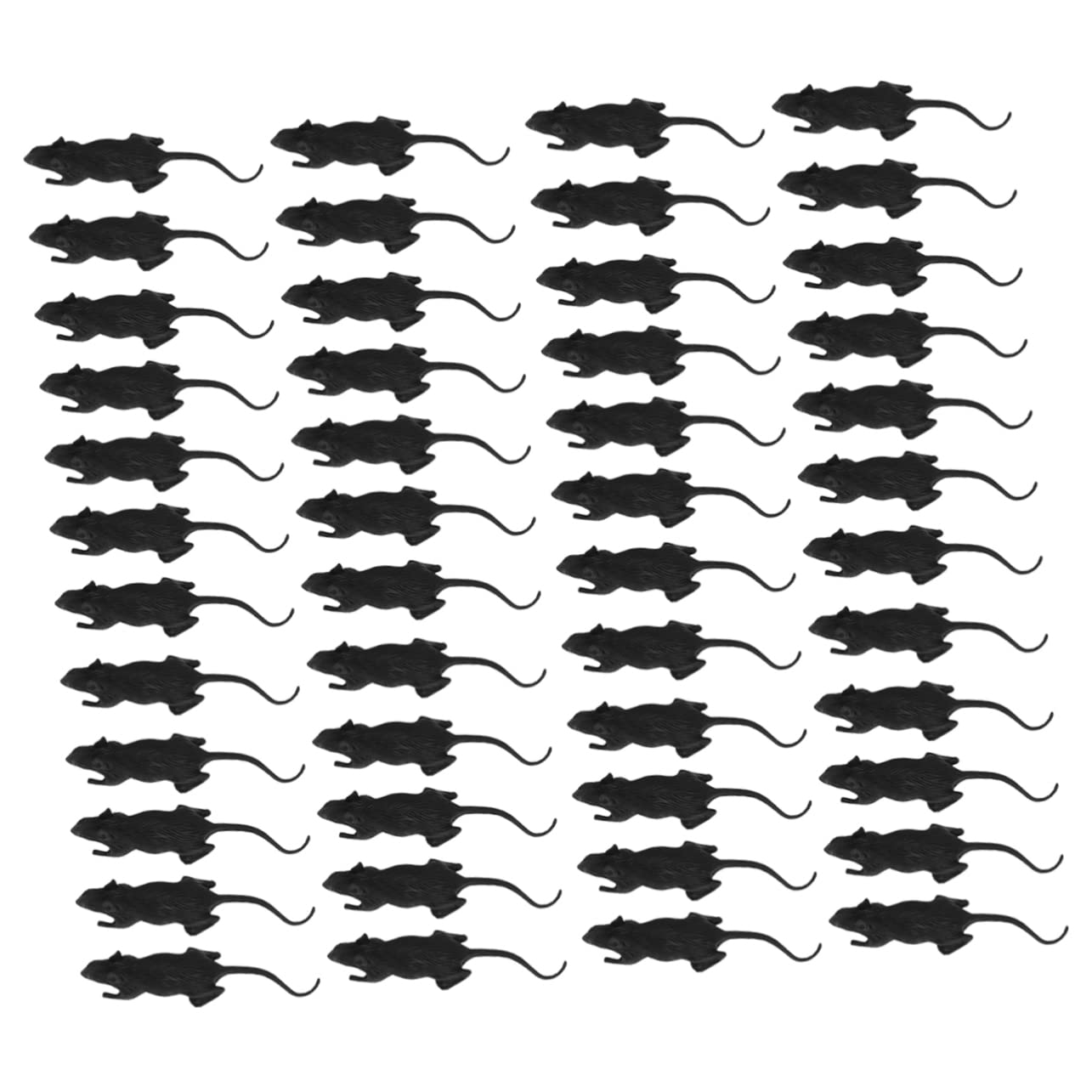 Gefälschte Ratte 100 Stück Pvc Halloween Spielzeug für Halloween Party | Halloween Requisite, Halloween Tricks Requisiten, Knifflige Spielzeuge, Schwarz, Lebensechtes Tierdesign