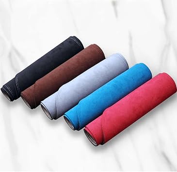 Car Suede Leather Dashmat Dashboard Cover Pad Dash Mat Carpet Styling Accessories for Volkswagen Golf 8 MK8 VW 2020-2022LHD Without HUD,Red