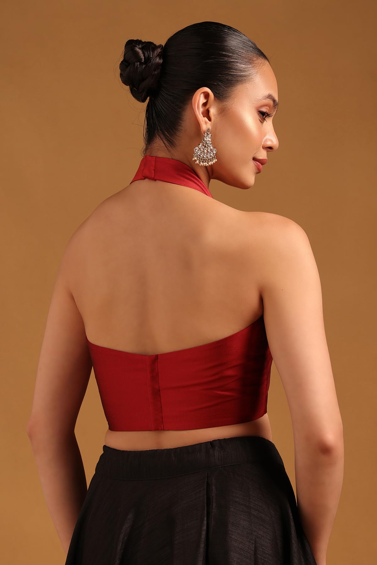 Soch Camicetta da donna in seta Maroon Art