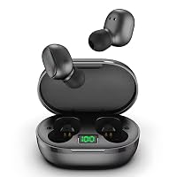 VEROX Wireless TWS Buds Mini Earbuds 25hrs Playtime with ENC Bluetooth 5.3, Deep Bass, Touch Control, Voice Assistant &amp; Fast Charging - Black