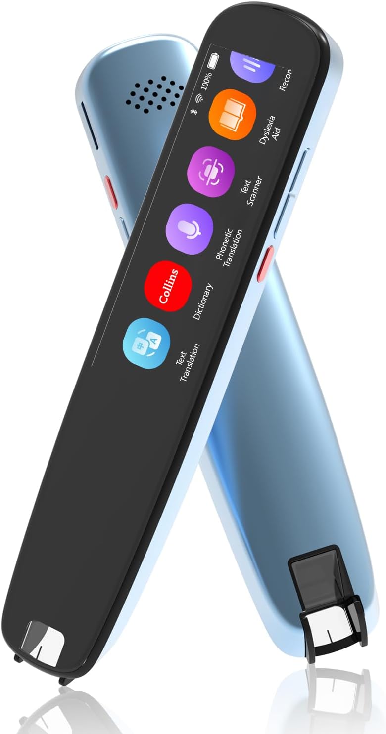 NEWYES [Dictionary in English] Scan Reader Pen 3 Pro, 16GB Collins Dictionary Scanner Translator Scanning Pen, OCR Digital Voice Translator Device Text & Phonetic Multilingual Translation