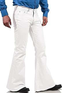70s Disco Pants for Men,Mens Bell Bottom Jeans Pants,60s 70s Bell Bottoms Vintage Denim Pants Jeans for Men