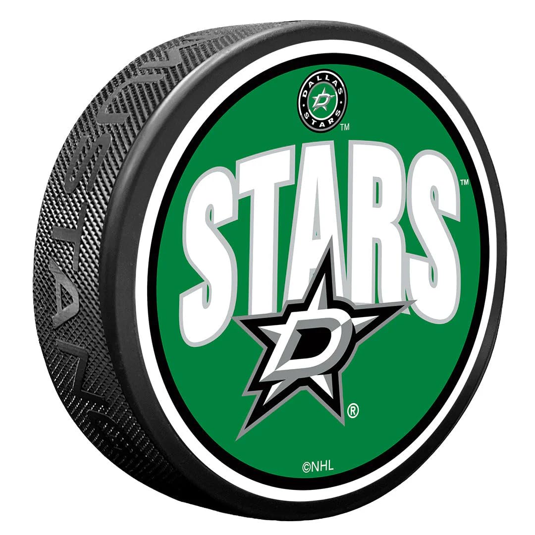 Sports Decor Dallas Stars Puck | Wordmark