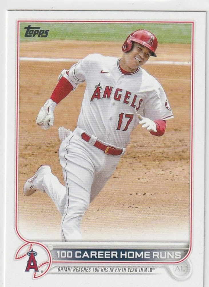 Amazon.co.jp: 2022 Topps MLB 100本 HR 記念カード 大谷翔平