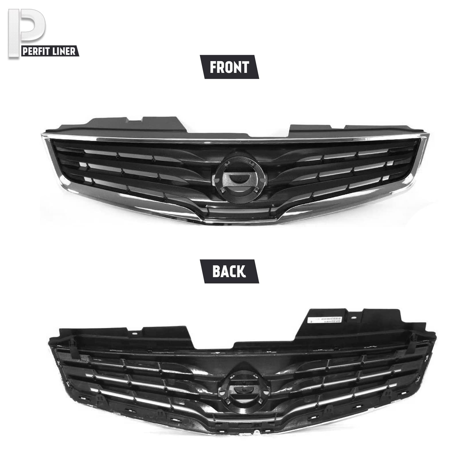 YOYOCOLL Grille Upper Side Matte Black ABS Plastic Mesh Grill-ABS FZHGFM18MESHU : YOYOCOLL Grille Front Upper Lower Side Black Plastic