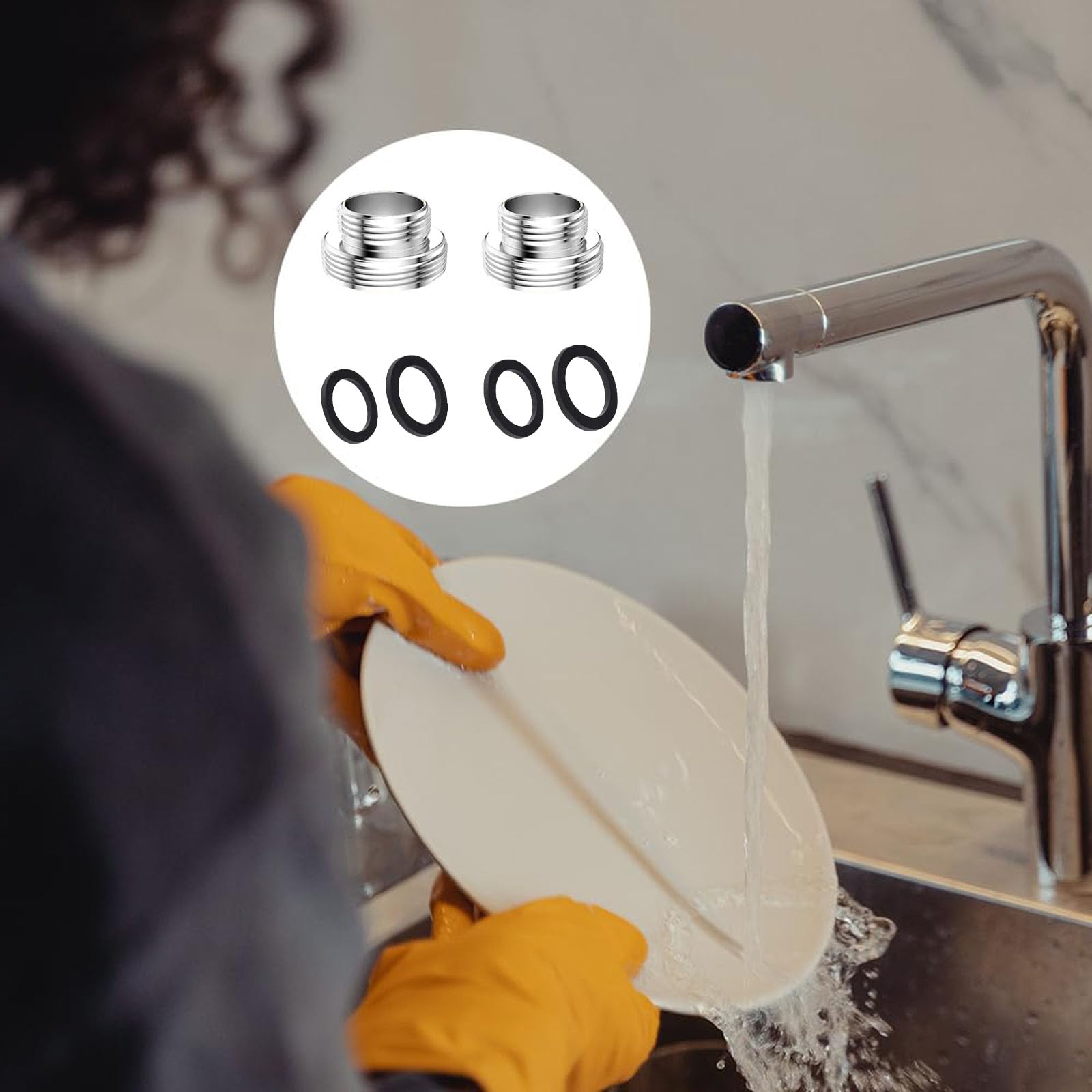 Adaptateur De Robinet, Filetage Extérieur 18 Vers 22, Filtre à Eau