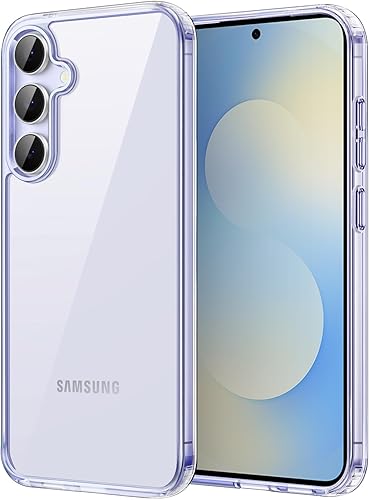 Vista 38 de JETech Funda para Samsung Galaxy S24 5G, Protector con Parachoques Antiamarillento a Prueba de Golpes, Cubierta Protectora para Teléfono Transparente