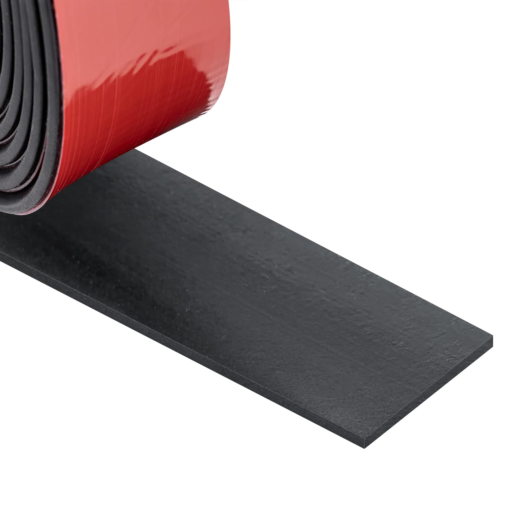 Adhesive Rubber Strips Neoprene Rubber Sheets, Rolls & Strips with Adhesive Backing Rubber Pads Self Stick Seal Rubber Gasket Adhesive Back for