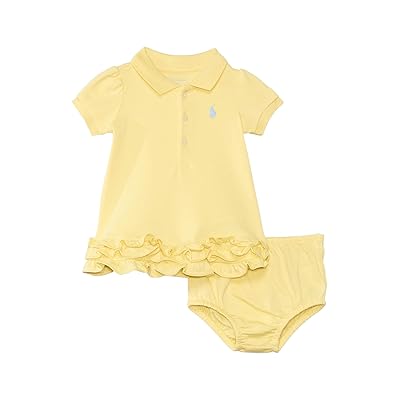 Polo Ralph Lauren Kids Ruffled Cotton Polo Dress Bloomer (Toddler) Girl