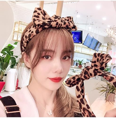 Yangqian Leopard Bowknot Headbands - Boho Knot Hair Hoops For Women, No Slip Fashion Head Bands For Birthday thumb #3