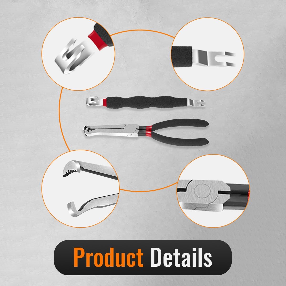 Electrical Disconnect Pliers, Electrical Connector Separator, 8in Automotive Tools Electrical Connector Pliers, Automotive Tools for Push Tab Style Plugs