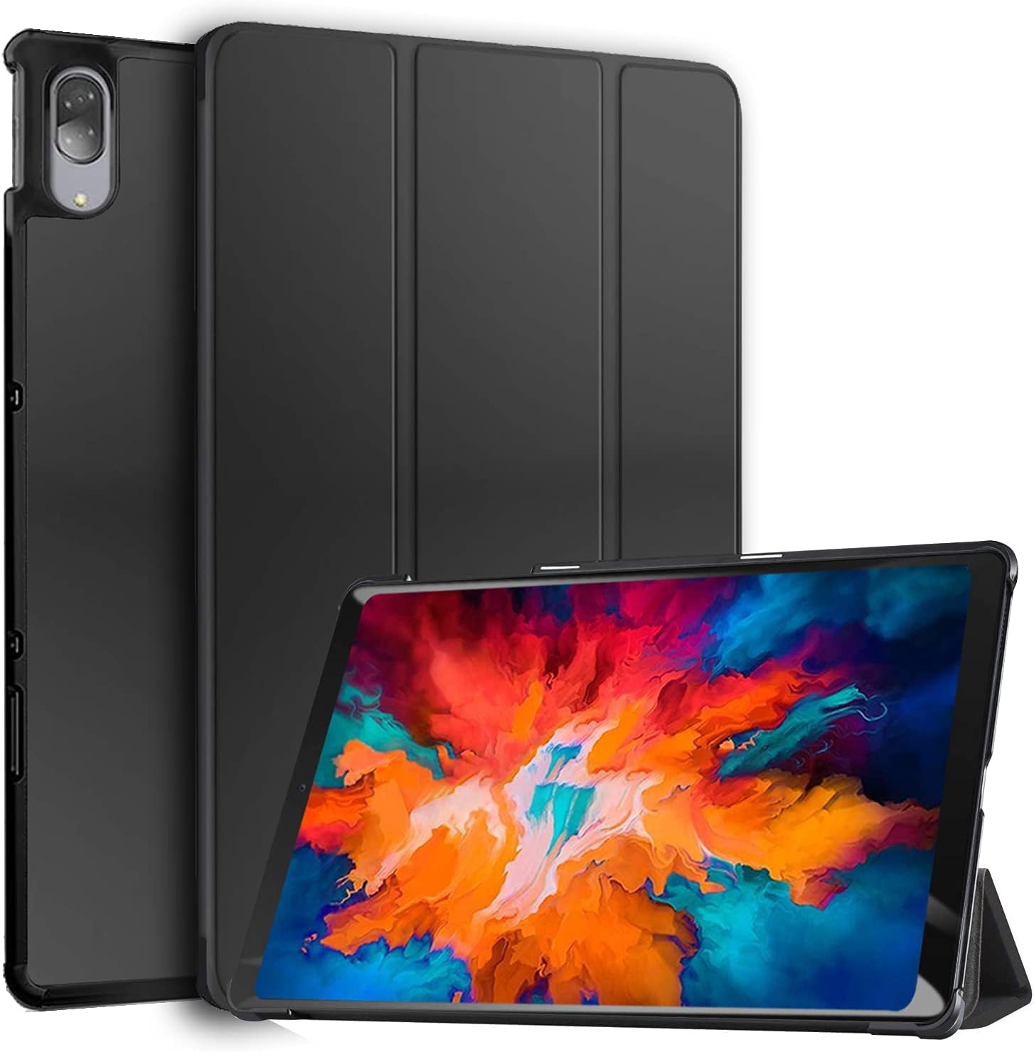 Robustrion Smart Trifold Hard Back Flip Stand Case Cover for Lenovo Tab P11 Pro 11.5 inch TB-J706F/J706L -Black