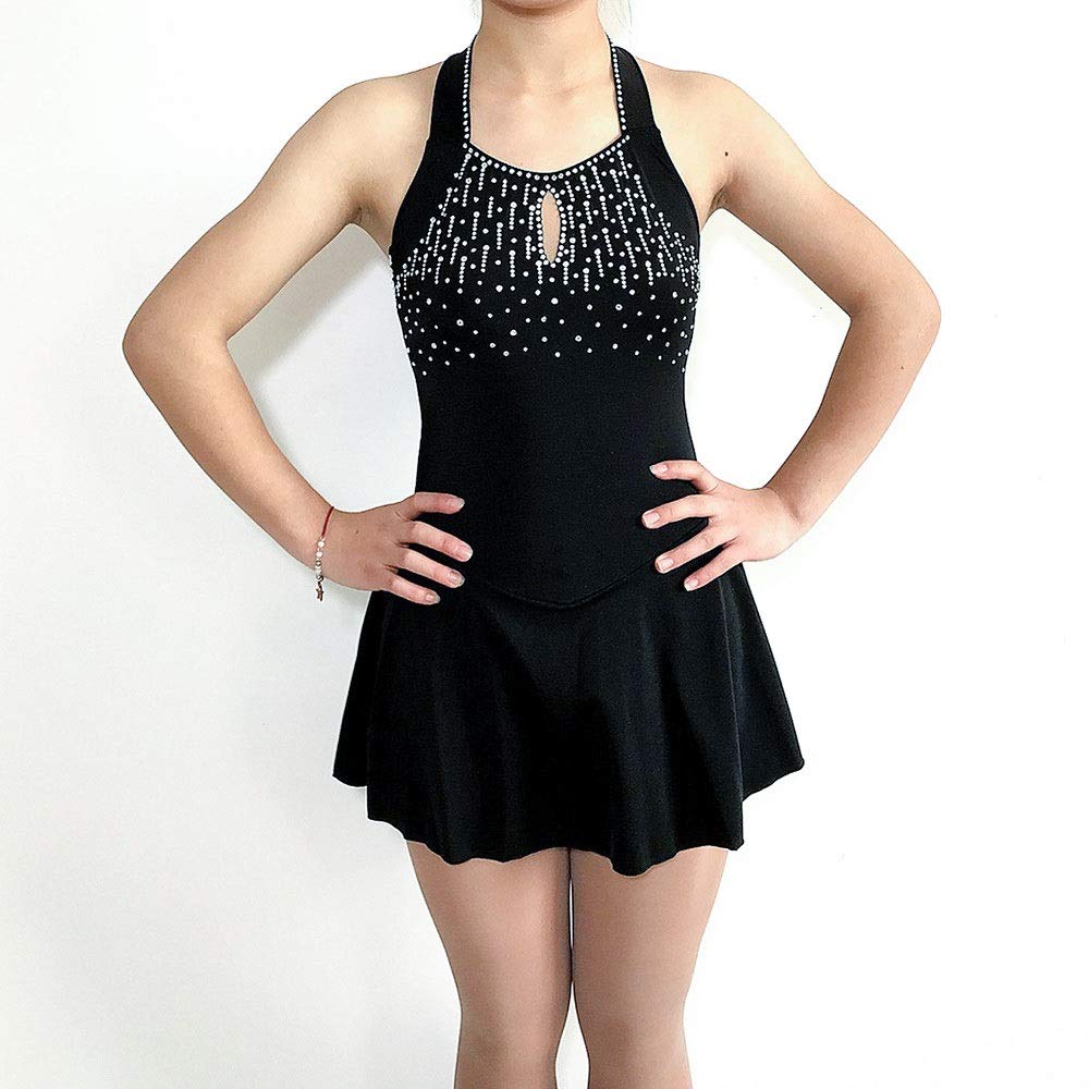 Robe Patinage Artistique Fille – Justaucorps Strass Pour Compétition, Danse, Gymnastique - 5