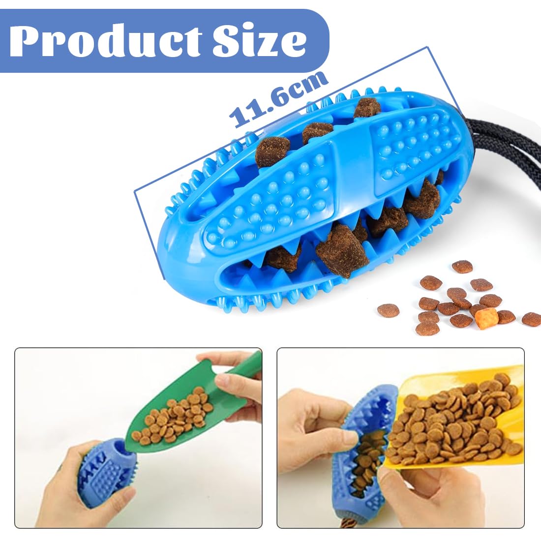 Gioco Cani, Gioco di intelligenza, Giocattoli da Masticare per Cani Giocattoli, Bastoncino per La Pulizia dei Denti in Gomma Resistente, Ideale per la pulizia dei denti e cani di tutte le taglie