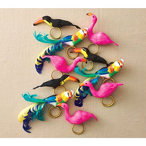 Kim Seybert Flamingo Napkin Ring, Set of 4
