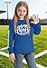 Kids Game Day Shirts: Boys and Girls Football Long Sleeve Tee Football Party Athletic Sports Fans Tops 5-14Y Blue