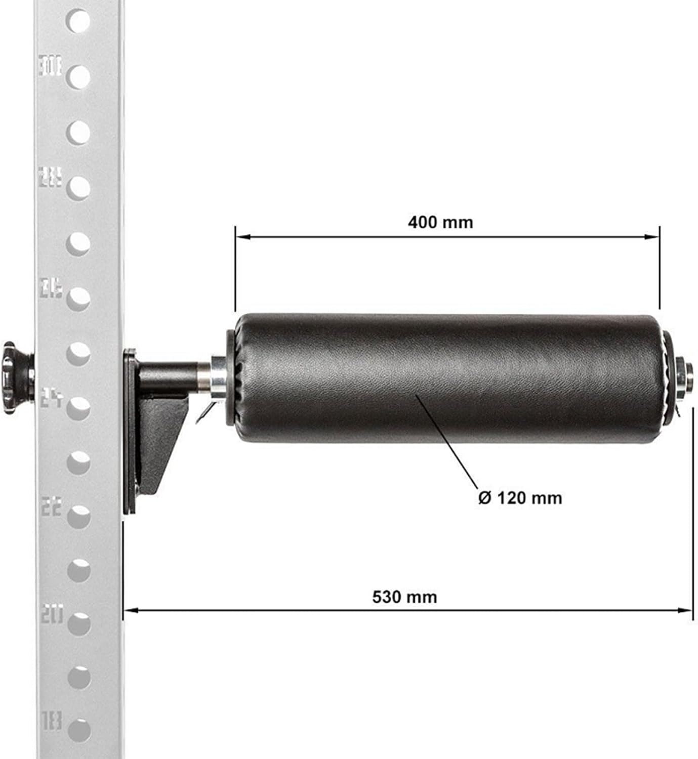 Single Leg Squat Rack Attachment - Adjustable Split Squat Roller for Home Gym - Ultimate Leg Press & Squat Support for Strength Training and Muscle Building