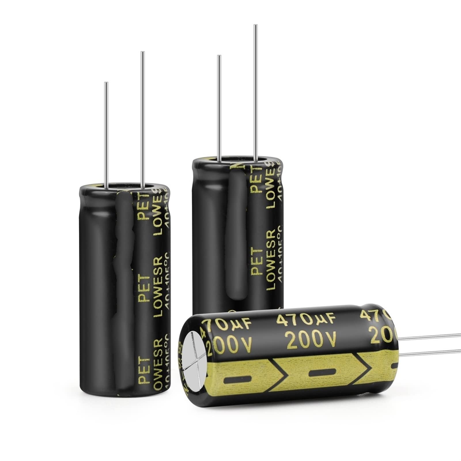 Condensatore elettronico in alluminio 5PCS 25V 35V 50V 63V 100V 160V 200V 250V 450V 470UF 680UF 1000UF UAd alta frequenza Bassa ESR (Size : 450V150UF 18x40)