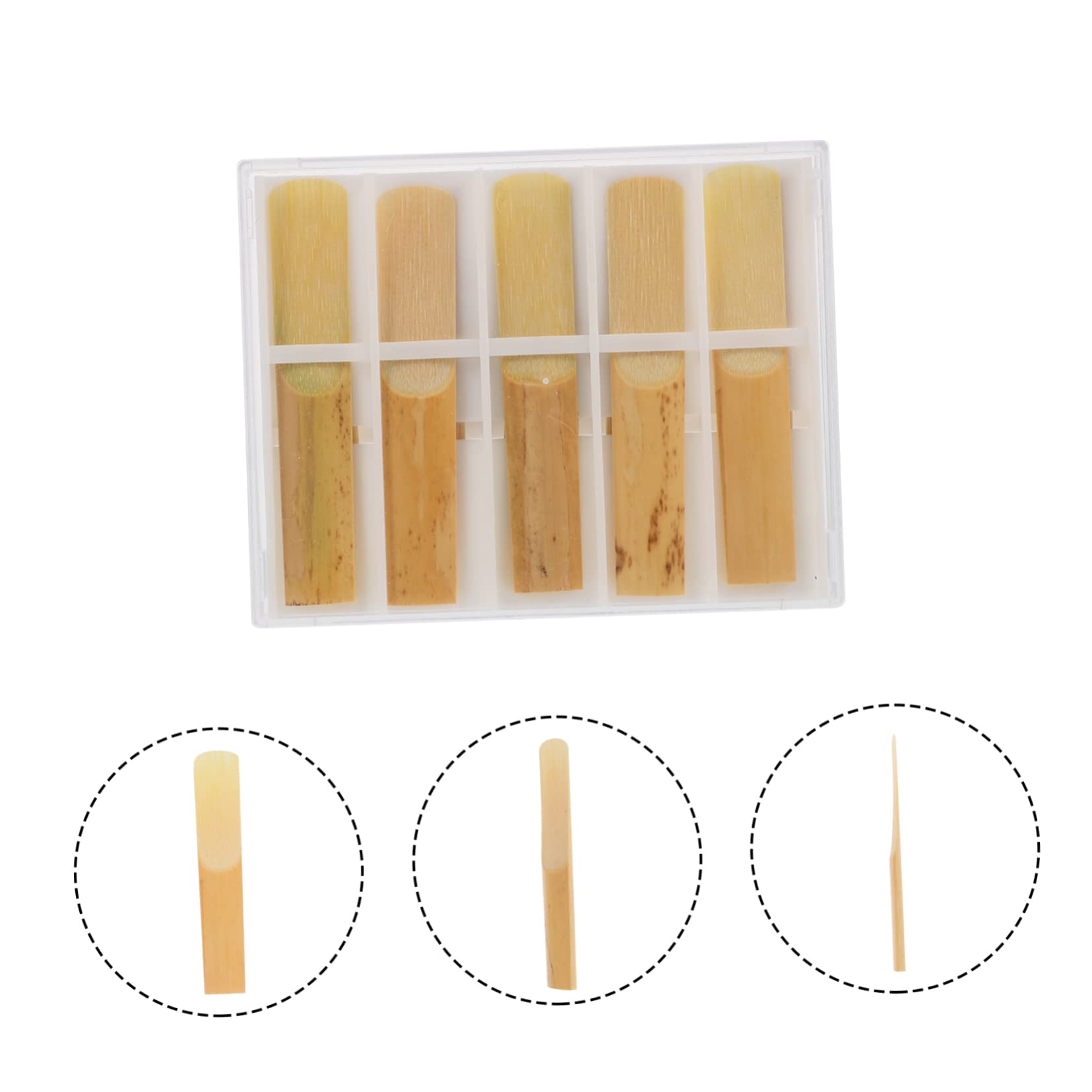 Totority 2sets Clarinet Reeds Replacing Compact Size Easy to Carry Professional Craftsmanship 10pcs*2