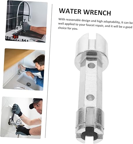 Miniatura 5 de Angoily Llave de fontanería para debajo del fregadero, 2 uds, de aluminio, para espacios estrechos