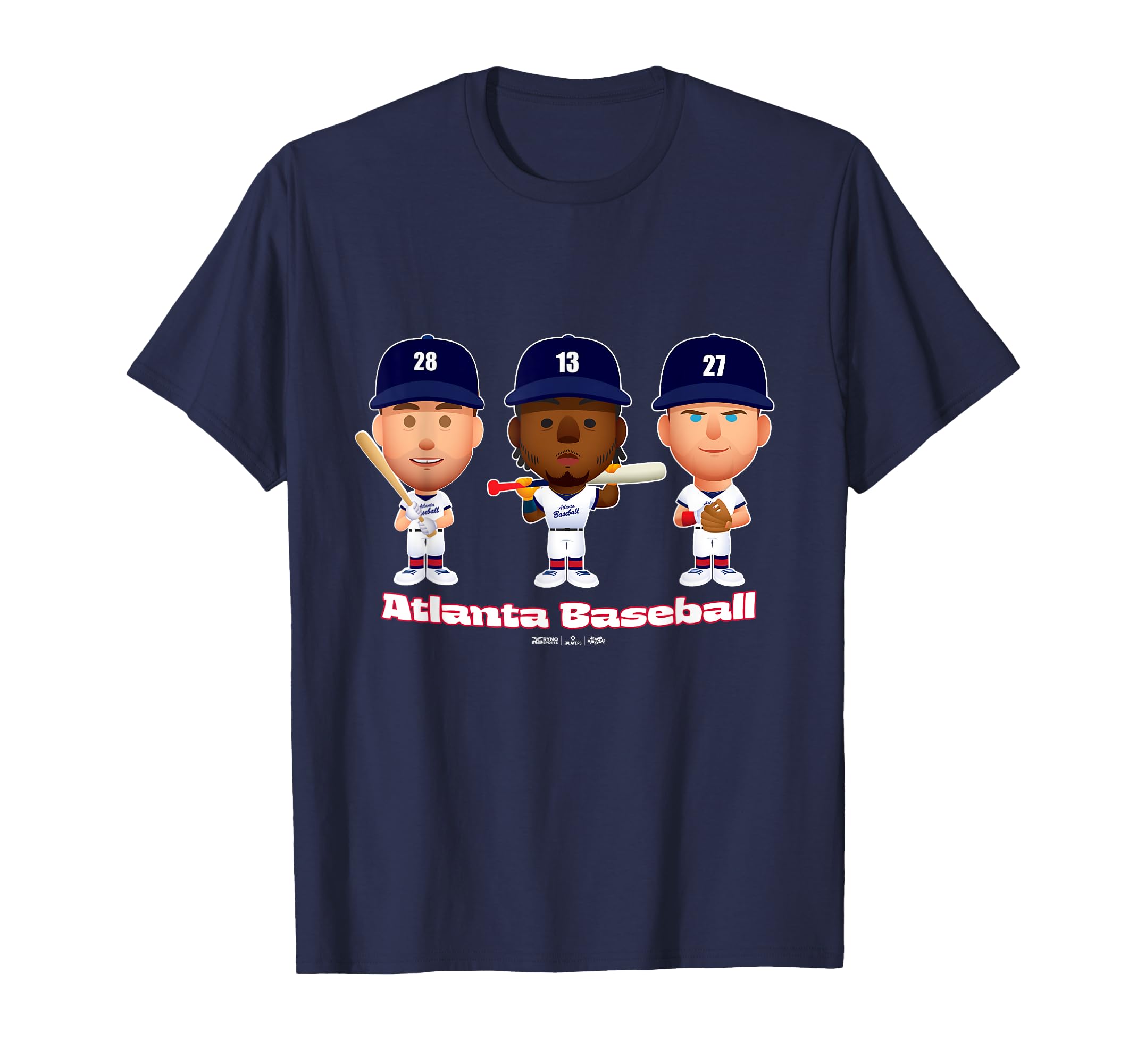 Atlanta Baseball Players Body Trio MLBPA T-Shirt
