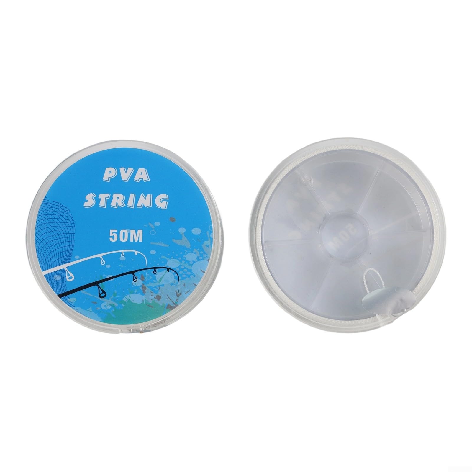 PVA Fil de pêche soluble dans l'eau 50 m à dissolution rapide pour corde tressée pour sacs d'appâts à la carpe et gréement de bouillettes, fil d'étanchéité écologique pour matériel de pêche à la pêche