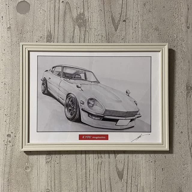 Amazon.co.jp: 【 名車 ・ 旧車 イラスト 】日産 フェアレディ S30Z