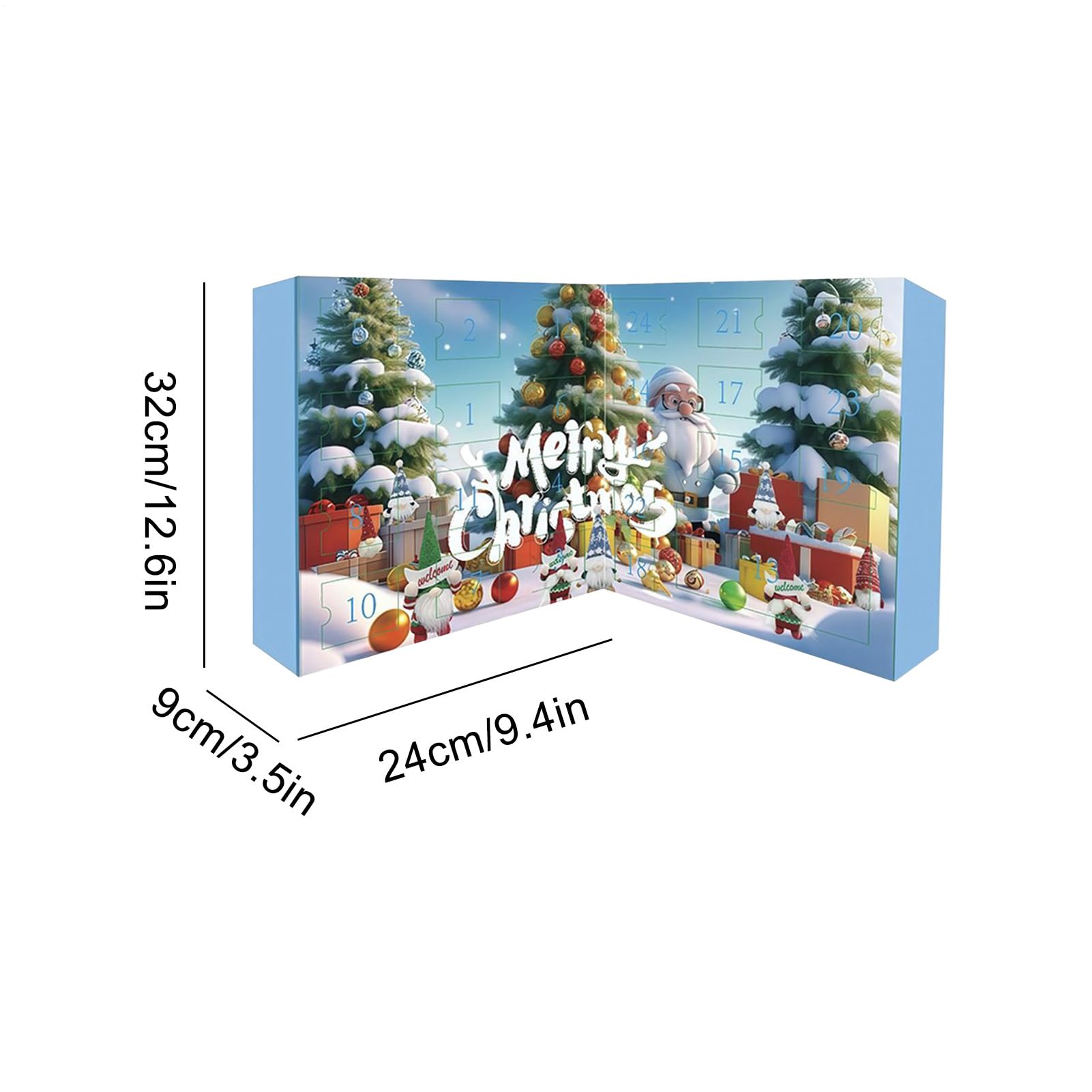 Calendario Gnomi Conto Alla Rovescia Calendario 'Avvento Da 24 Giorni | Addobbo Con Pupazzo Peluche Natalizio Per Scrivania Mensola Libreria Camera Soggiorno