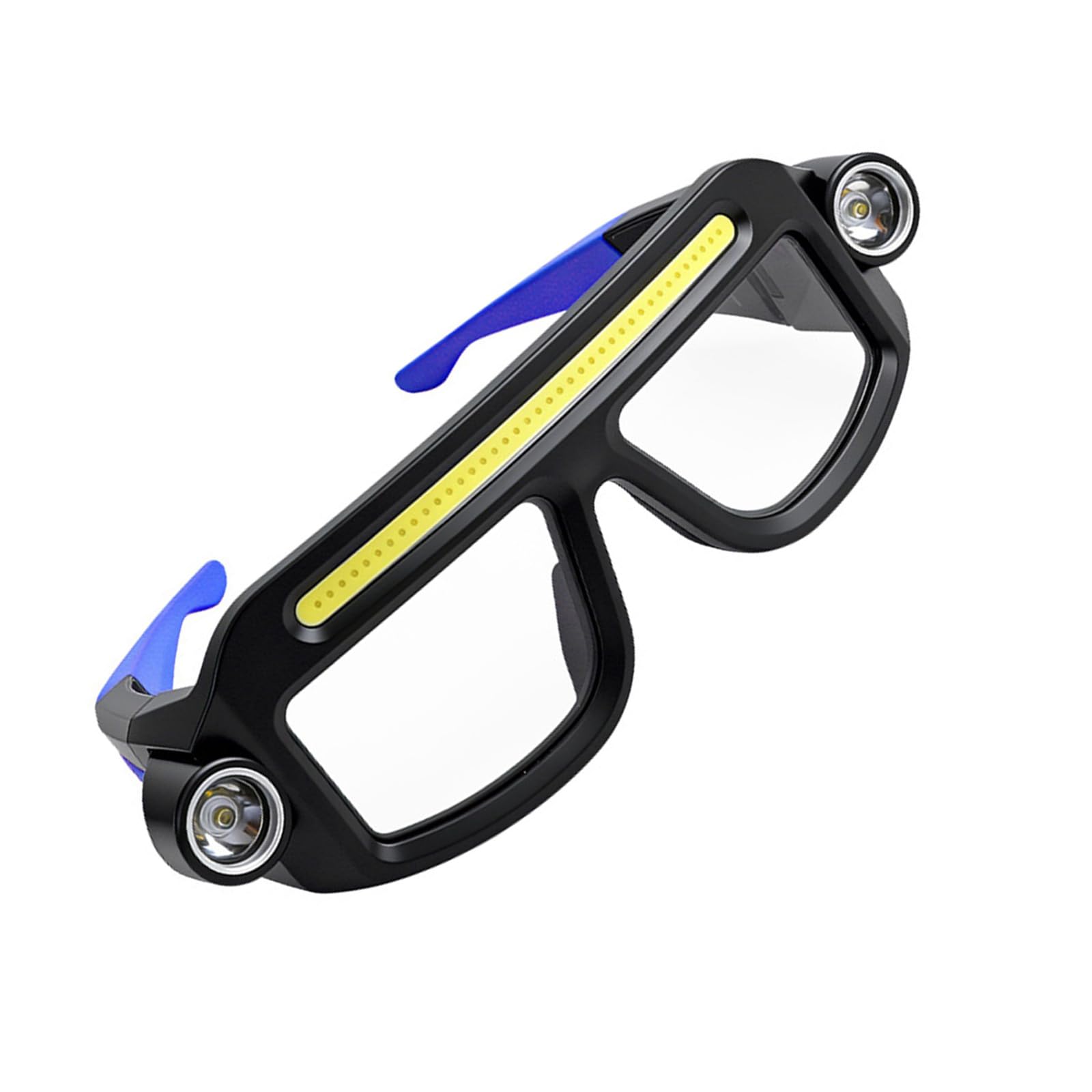 Lunettes lumineuses avec batterie longue et design confortable pour projets, rechargeable par USB