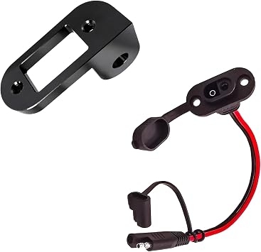 Motorcycle Battery Charger Bracket,and Cable Holder Compatible with 2014-2025 Harley Road Glide Street Glide Road King and Road Glide CVO ST