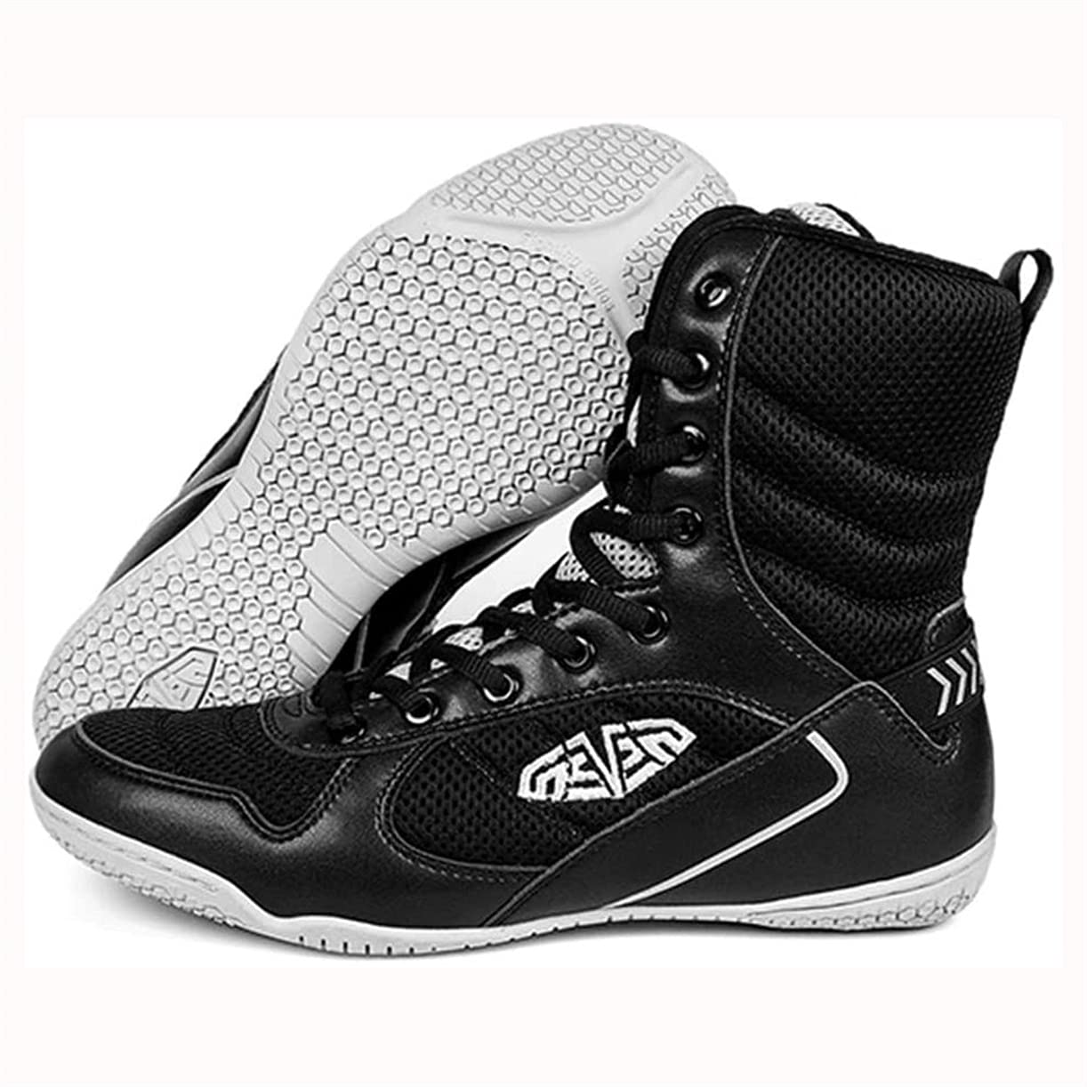 Scarpe da Uomo per Lotta per Uomo Scarpe da Boxe Professionali Traspiranti Scarpe da Sport Pesi Antiscivolo