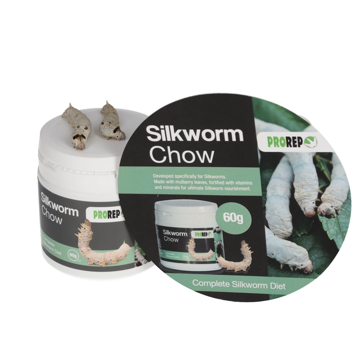 ProRep Silkworm Chow 60g | Complete Food for Silkworms | White Mulberry Leaves | Livefood Care — view 2