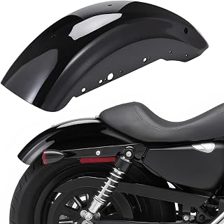 Gloss Black Motorcycle Rear Fender for Harley Sportster 883 1200 Iron 883 1200 Forty Eight Seventy Two Roadster 2004-UP