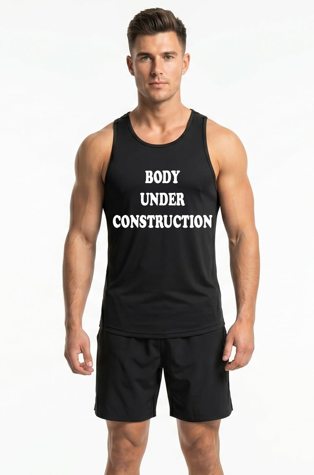 Men's NO Pain NO GAIN Gym Tank Top – Graphic Bodybuilding Workout Sleeveless Shirt, Fitness Activewear (Sizes S-2XL)-picture-11