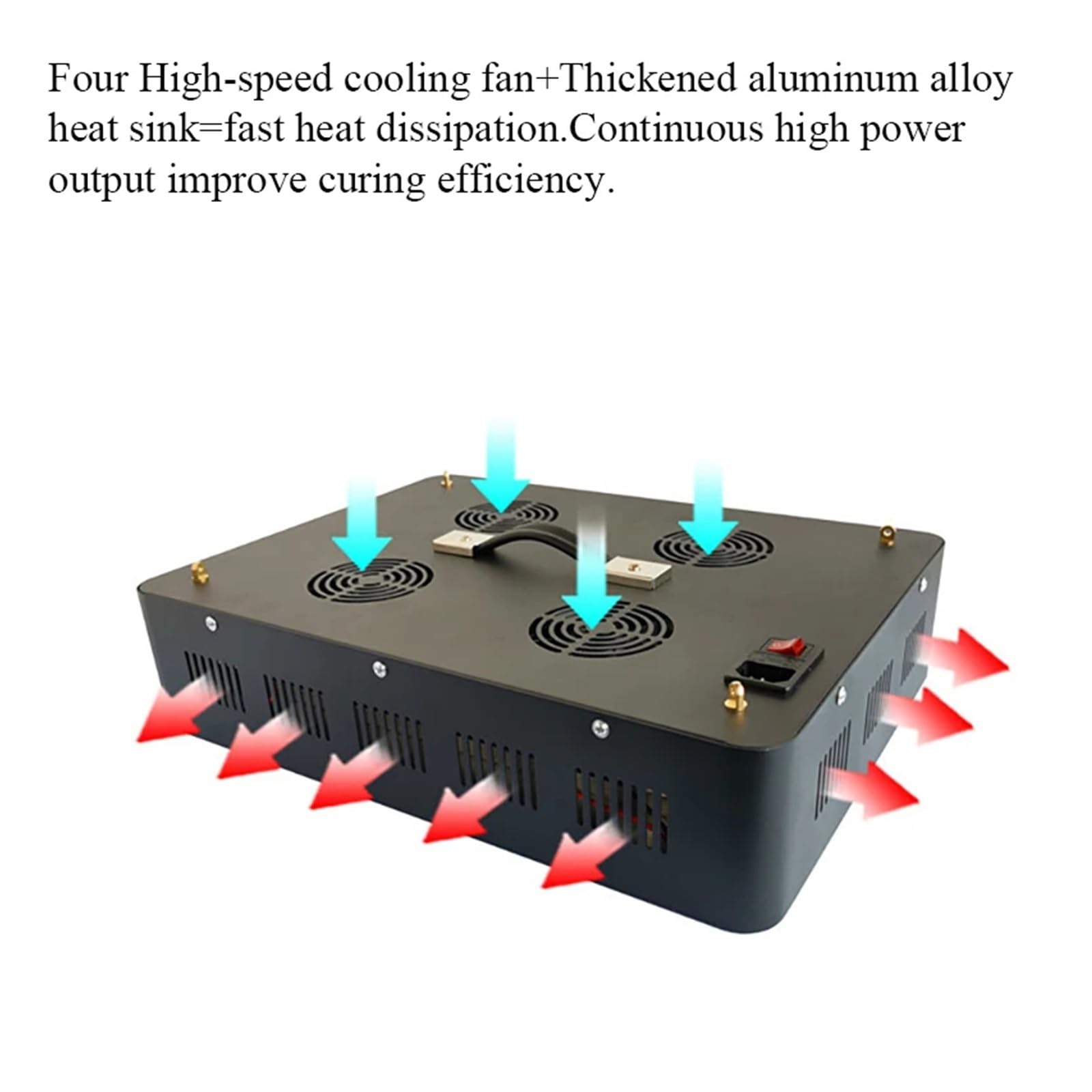 Lampada ultravioletta a polimerizzazione UV a rapida essiccazione Professional 365nm 395nm 405nm for stampa 3D Vernice UV for PCB a getto d'inchiostro verde lucido Resina for saldatura Alta energia, a