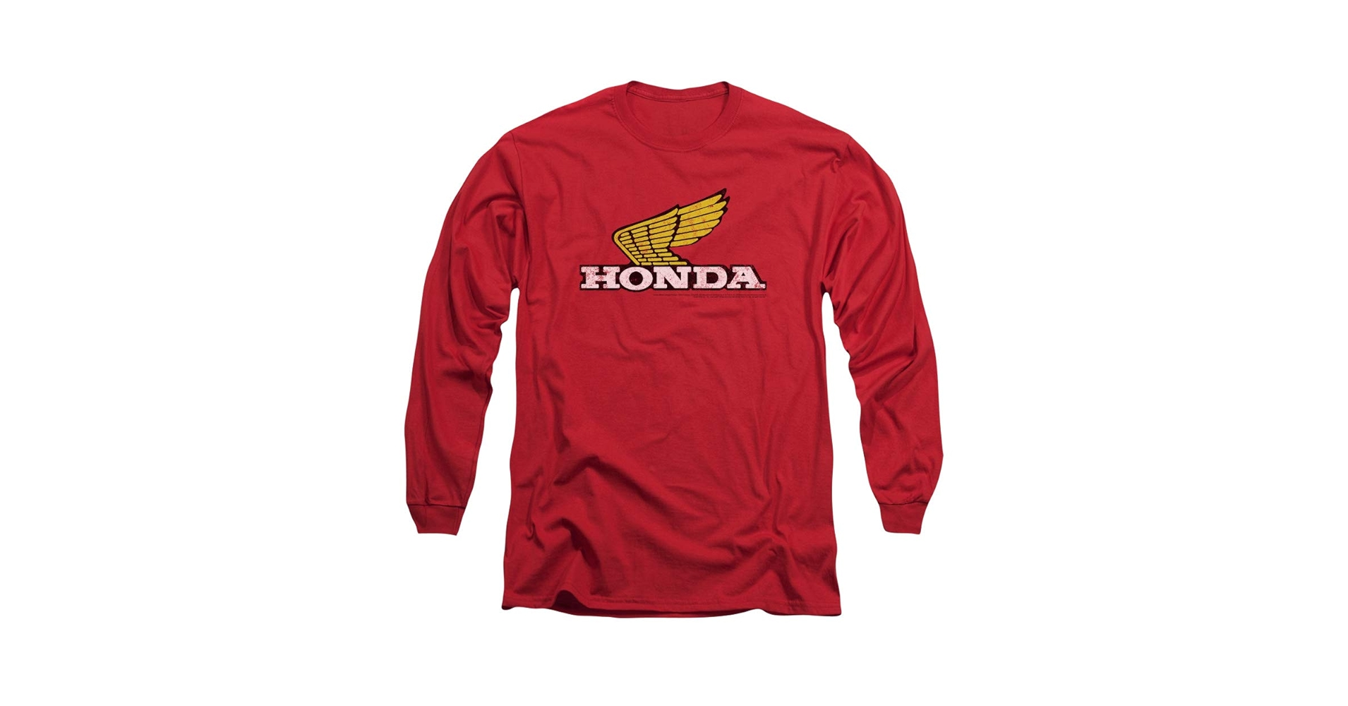 Amazon.com: Honda Yellow Wing Logo Unisex Adult Long-Sleeve