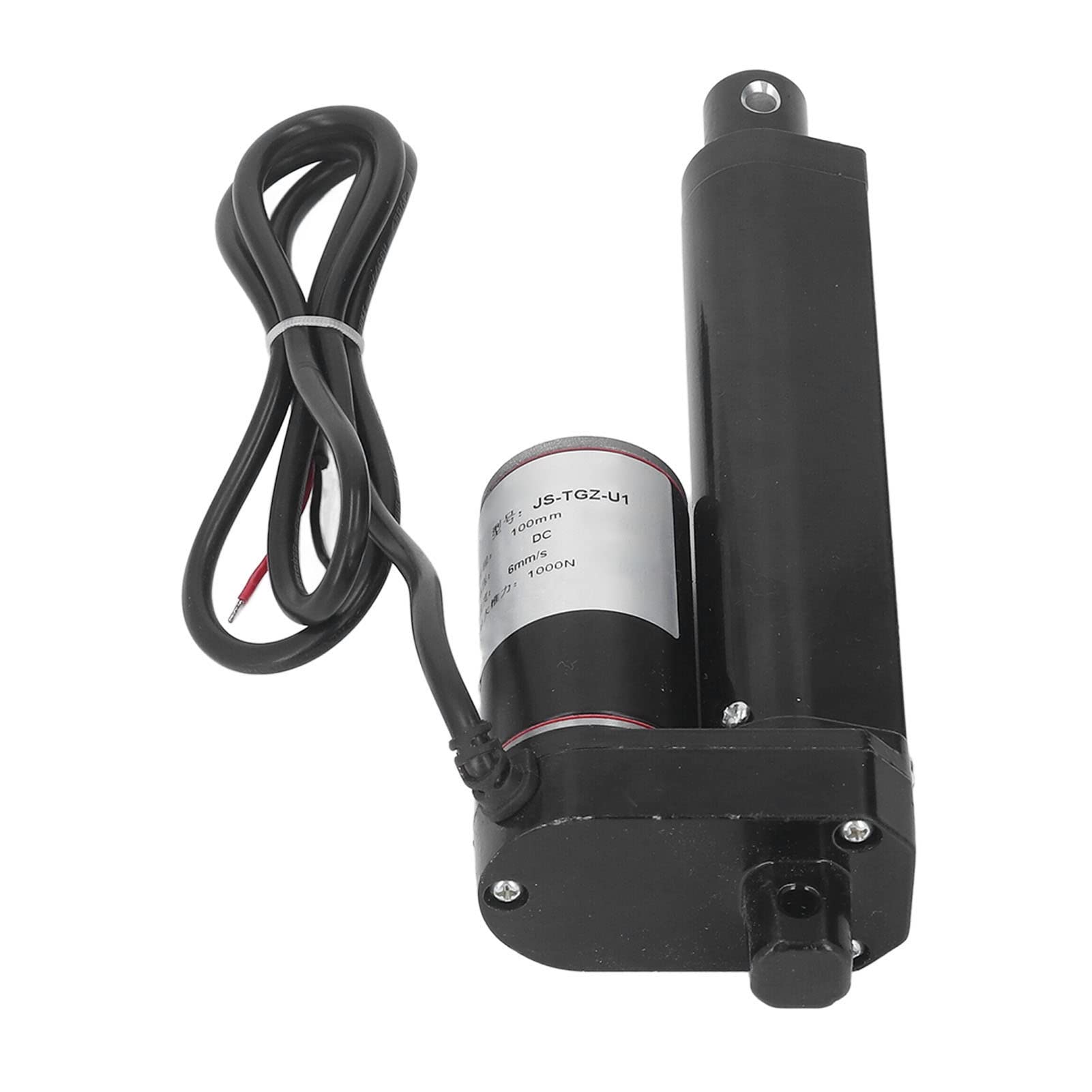 JS TGZ U1 Actionneur Linéaire Électrique, Course 100mm, 24V CC, 1000N Force de Poussée, IP65, Pour Équipement de Machine et Système de Levage Industriel