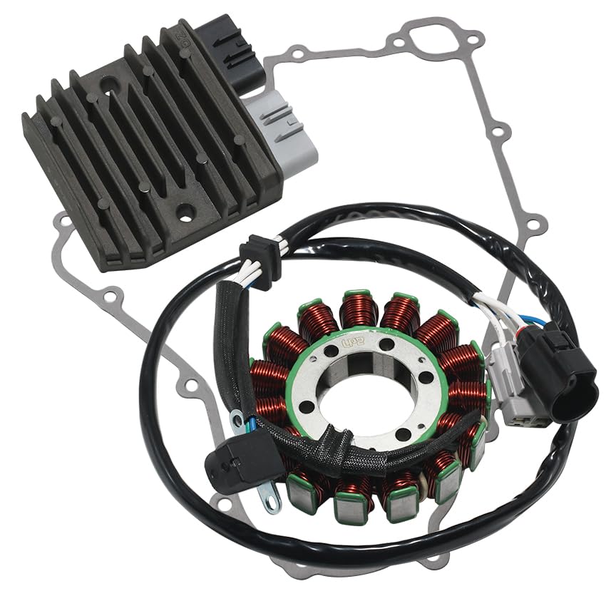 Stator Coil Rectifier Stator Gasket for Kawasaki KRF800 Teryx for Kawasaki KRT750 Teryx4 750 4X4, Stator Coil 21003-0166 21003-0167 Rectifier 21066-0771 21066-0758