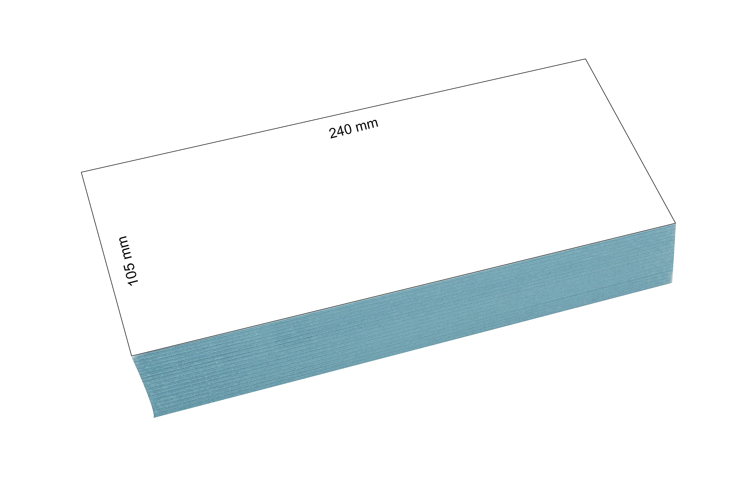 200 pasków rozdzielających w kolorze niebieskim, 24 x 10,5 cm, perforowane, 180 g/m² karton z recyklingu, do sortowania dokumentów, do drukowania