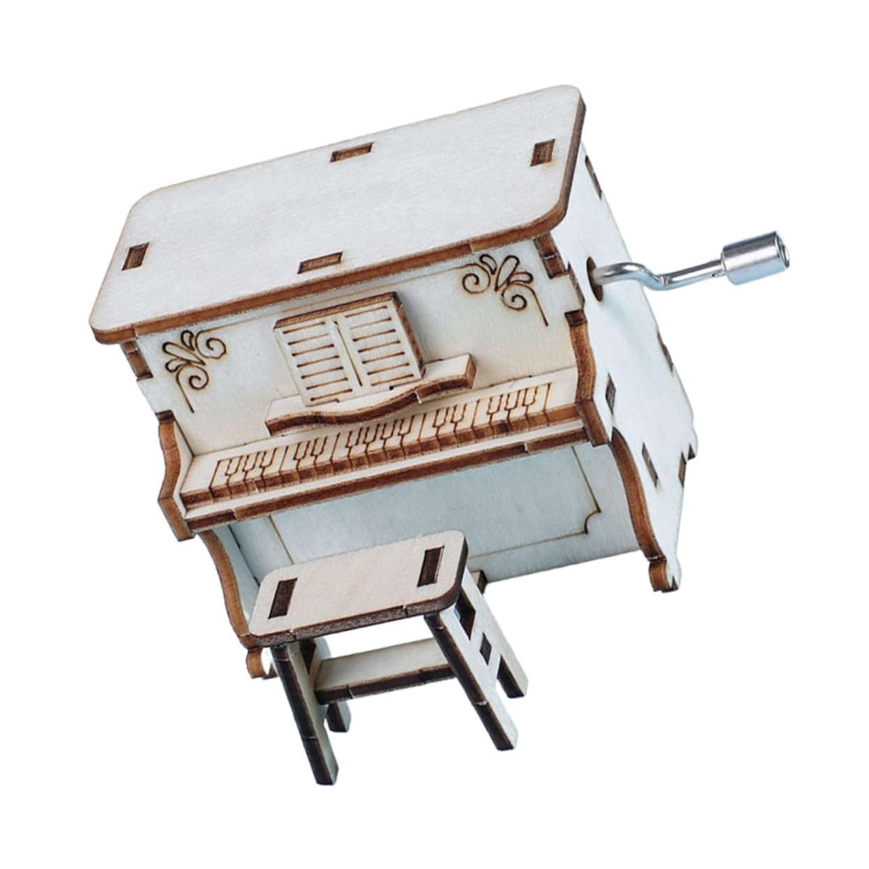 CORHAD 1Set Musical Box for Creative Assembling Piano Plaything Educational Model to Enhance Imagination and Practical Skills Present
